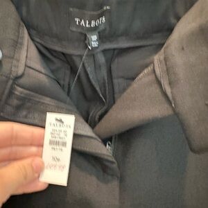 Talbots Elegant Black Women's Pants with Rhinestone Detail